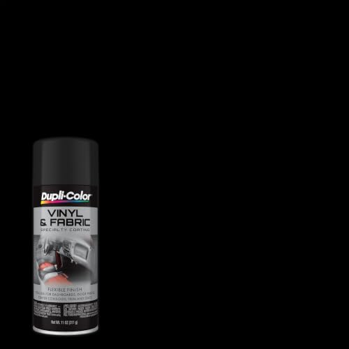 Dupli-Color Vinyl & Fabric Spray, Flat, Black, 11 oz - color: Black, size: 1 Count (Pack of 1)