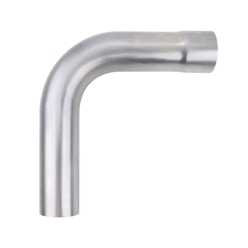 A-KARCK Exhaust 90 Degree Tube 2.25" OD, Mild Steel Exhaust Pipe Mandrel Bend, Custom Your Own Exhaust System - size: 2.25 inch 90 Degree