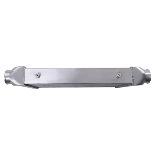 2.50 Inch Inlet/Outlet Diameter, Universal Aluminum Intercooler 25x12x3 inch, Turbo Under the Front of the Car Mount Universal Aluminum Intercooler Cooling Kit - size: 25x12x3-2.5 inch