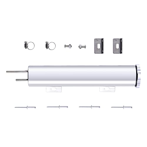 2‘’ x 10‘’ Inch Universal Radiator Coolant Overflow Puke Tank - size: 2" x 10"
