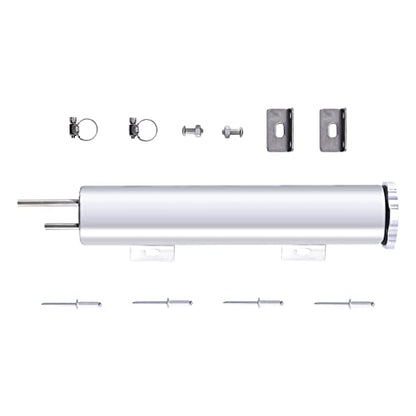 2‘’ x 10‘’ Inch Universal Radiator Coolant Overflow Puke Tank - size: 2" x 10"