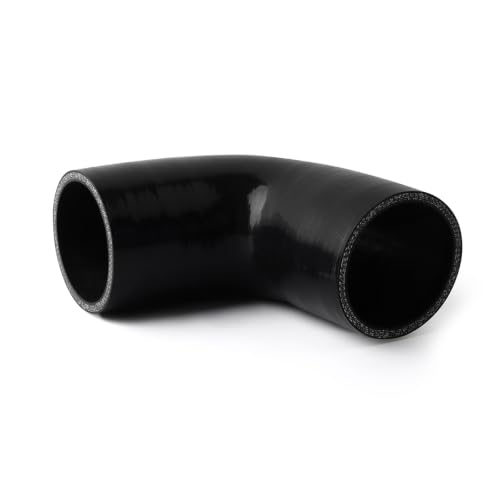 90 Degree ID 2.25"(57mm) Elbow Silicone Hose Intake Intercooler Coupler 2.25 inch Pipe,Length 102mm One Leg,4-Ply Thickness 5.4 mm - size: 90ID57(2.25")