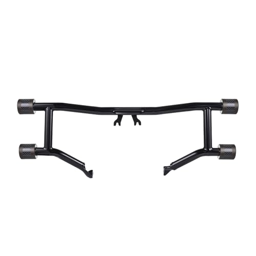 Advanblack Protek Two Step Highway Peg Crash Bar with CNC Slider Fit for 2014-2025 Harley Touring Road Glide Street Glide Electra Glide – Engine Guard Performance Upgrade (Bronze CNC w/Carbon Inlay) - color: Bronze CNC w/Carbon Inlay