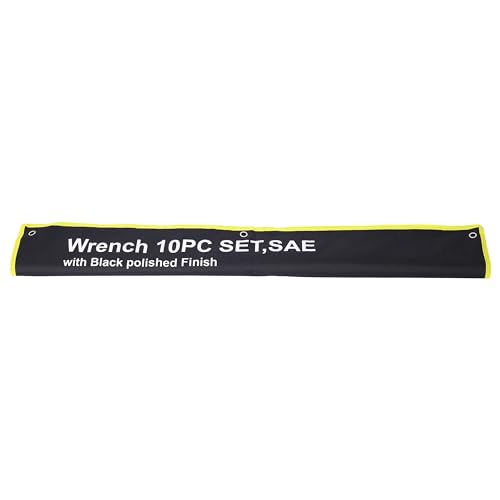 Jumbo Combination Wrench Set, 10-Piece SAE (1-5/16"-2-1/2"), Black Oxide, Pouch - Widest SAE Range, Commercial Grade, Heavy Duty Industrial Applications - color: 10-piece Sae (1-5/16"-2-1/2"), Black Oxide