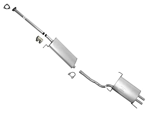 Front & Rear Muffler Exhaust System W/Gasket & Clamp Replacement Parts For 2005 2006 2007 2008 Honda Pilot