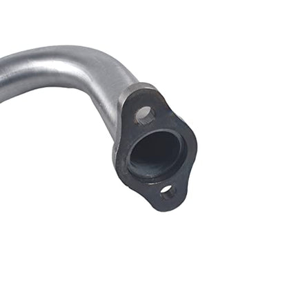 New upgradation Exhaust Muffler Pipe and gasket nut kit for 2 stroke 49cc 60cc 66cc 80cc Engines Gas Motorized Bicycle Motor Bikes Silver - size: Exhaust Muffler Pipe kit Silver