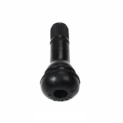 50PCS TR413 Snap-in Tire Valve Stems Short Black Rubber Valve - color: 50PCS, size: TR413