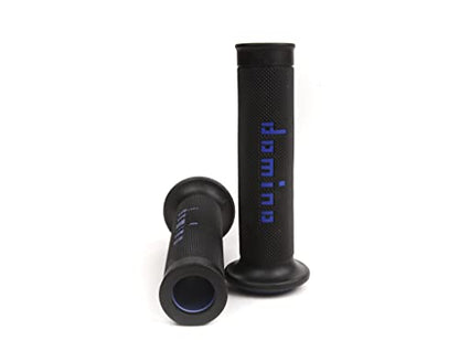 G2 by Domino Moto GP Motorcycle Grips for 7/8" (22mm) Handlebar (Pair) - color: Black / Blue