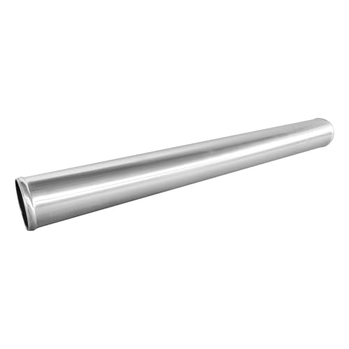 3" (76mm) OD Straight Aluminum Alloy Tube Intercooler Pipe 23.5in (600mm) Length Air Intake Tube Aluminum Intercooler Pipe Aluminum Pipe Tube Brushed Finish Silver - size: L: 23.62"(600mm) Straight