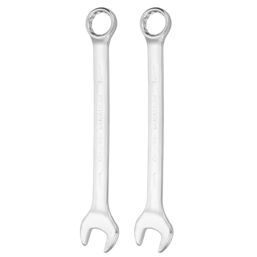 HARFINGTON 2pcs Combination Wrench 19mm Metric 12-Point Box and Open End - size: 19mm