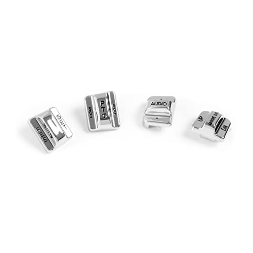 Chrome Hand Control Switch Housing Switch Cap Kit Compatible for Harley Davidson Touring Electra Road Glide Road King Tri Glide Ultra FLHTCU FLTR FLHR 1996-2013