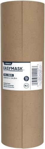 Easy Mask Brown General Purpose Masking Paper, 9 inches x 180 feet (Pack of 12) - size: 9 inches x 180 feet (Pack of 12)
