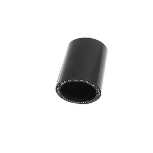 Automotive Silicone Tubing,1.5" (38mm) ID Straight Hose，3"(76mm) Leg Length，3-Ply High Performance Coupler Universal Silicone Hose (Black) - size: 1.5" (38mm)