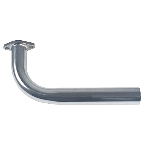 New 420cc Exhaust Header Pipe with Female Threaded - color: Silver