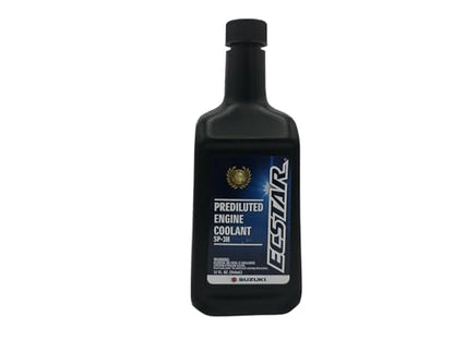 CYCLEMAX Four Pack Compatible with Suzuki Ecstar Prediluted Engine Coolant 990A0-02E10-01Q Contains Four Quarts and a Funnel