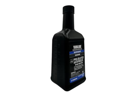 CYCLEMAX Four Pack Compatible with Yamaha Yamalube Pre-Diluted Anti-Freeze ACC-YAMAC-BL-32 Contains Four Quarts and a Funnel