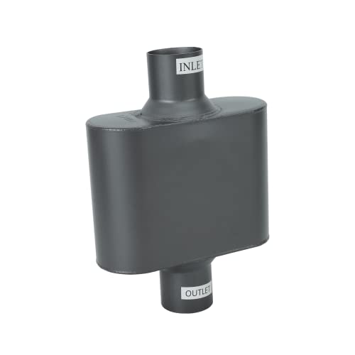 Pair of Single Chamber Performance Race Chambered Muffler 2.25" Center/Center Universal Muffler - size: 2.25 Inch