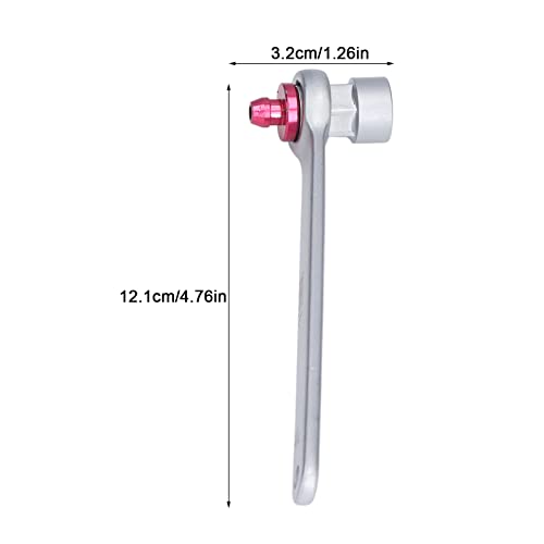 AMONIDA 11mm Brake Fluid Clutch Bleeder Wrench Steel Brake System Bleeding Tool 12 Point Wrench for Car Truck Motorcycle Vehicle Brake Fluid Oil Emptying Tool