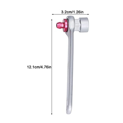 AMONIDA 11mm Brake Fluid Clutch Bleeder Wrench Steel Brake System Bleeding Tool 12 Point Wrench for Car Truck Motorcycle Vehicle Brake Fluid Oil Emptying Tool