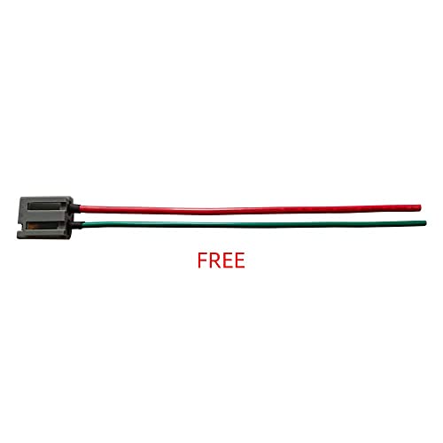 MAS Red Cap Distributor & Spark Plug Wires & Free Tachometer Pigtail Wire Harness Combo Kit Cap and Rotor Compatible with Chevy 305 454 C10 GMC SBC BBC 350 400