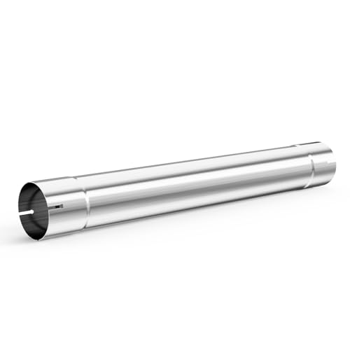 4 Inch Exhaust Pipe, 4'' Stainless Steel Straight Exhaust Pipe, 30" Length 4'' Muffler Replacement Pipe - size: 4 Inch without Clamps