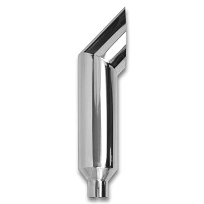 5 Inch Inlet 8 Inch Outlet Polished Stainless Steel Miter Angle Cut Diesel Smoker Exhaust Stack Tip Diesel Exhaust Tip(Stack Smokers 5" ID Inlet 36" Long) - size: 5‘’Inlet 8‘’Outlet-Silver