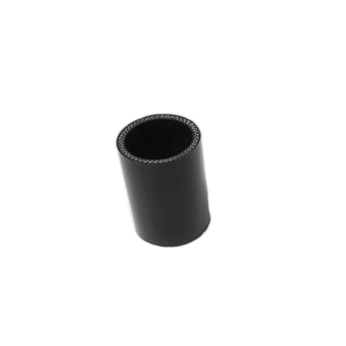 Automotive Silicone Tubing, 1-9/16" (40mm) ID Straight Hose，3"(76mm) Leg Length，3-Ply High Performance Coupler Universal Silicone Hose (Black) - size: 1-9/16" (40mm)