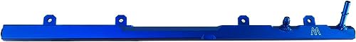 Blue Billet Alum Fuel Rail Compatible with 1997-2001 1998 1999 2000 Jeep Wrangler TJ Cherokee XJ 4.0L - size: Blue