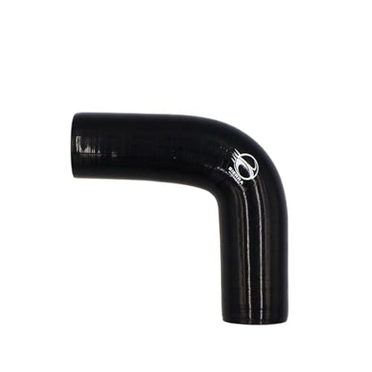 1.5 Inch / 38mm 90 Degree Silicone Elbow Hose – Extended Leg Design, True 102mm Length, 5.5mm Thickness – High Temp 4-Ply Black Coupler for Turbo, Intake, Radiator Pipe - size: 1.5 Inch / 38mm