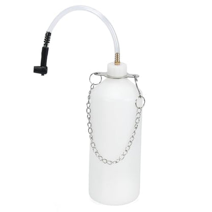 3L Manual Brake Bleeder Fluid Pump with 1L Brake Bleed Bottle and 4 Master Cylinder Adapters,Professional Brake Bleeder Kit Suitable for Most Brake Mast Cylinder Reservoirs