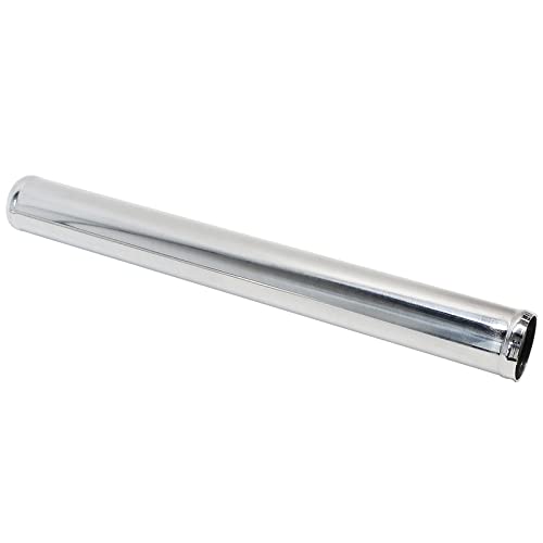 Straight Aluminum Pipe Polished, OD 1.5" (38mm), Length 18.00" (457mm) Intake Tube Tubing Universal Seamless Round Intercooler Piping - size: OD: 1.5" (38mm)