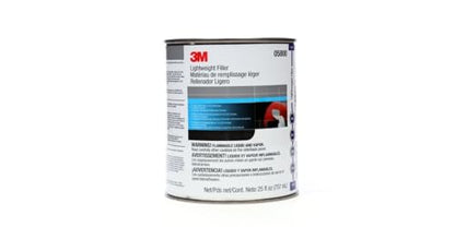 3M 05800 Lightweight Body Filler, 1 qt Can, Blue/Gray, Paste