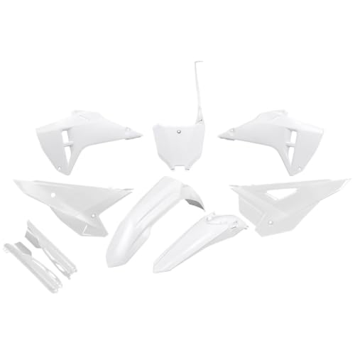 UFO PLAST Full Plastic Kit Compatible with Honda CRF250R/CRF450R 2025-2026 (White HOKIT127F@041) - color: White HOKIT127F@041