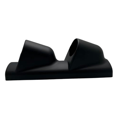 Universal Black 2" 52mm Double 2 Hole Pillar Gauge Pod Holder - size: Double