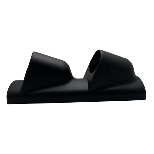 Universal Black 2" 52mm Double 2 Hole Pillar Gauge Pod Holder - size: Double