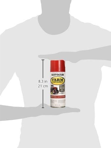Rust-Oleum Farm & Implement Gloss International Harvester Red Spray Paint - color: International Harvester Red, size: 12 Ounce (Pack of 6)