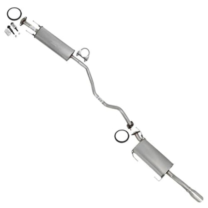 Northeastern Exhaust Resonator and Muffler Kit Compatible for 2013-2019 Nissan Sentra 1.8L, Stainless Steel, Free Gasket, Clamp, and Bolt Kit Included, Direct-Fit Replacement