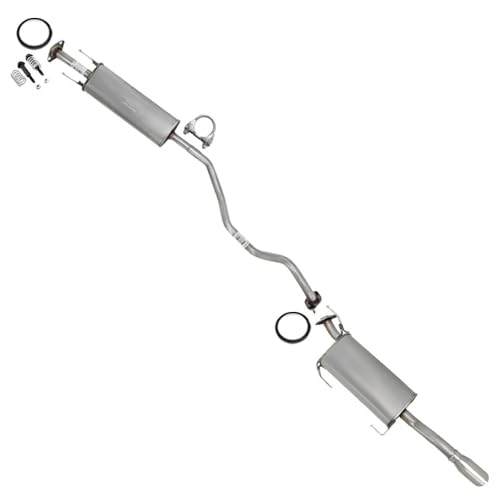 Northeastern Exhaust Resonator and Muffler Kit Compatible for 2013-2019 Nissan Sentra 1.8L, Stainless Steel, Free Gasket, Clamp, and Bolt Kit Included, Direct-Fit Replacement