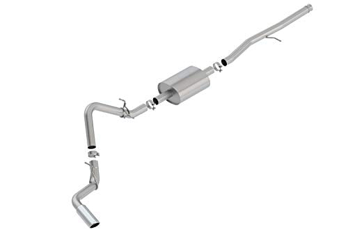 BORLA 140794 Cat-Back Sys. for '19-'23 Chev. Silv. 1500/GMC Sierra 1500 4.3L V6 5.3L V8 AT 2&4WD Ext. Cab 6' 7" Bed/Crew Cab 5' 9" Bed. Factory Single Side Exit ONLY. Adapt. 60708 Crew Cab 6' 7" Bed.