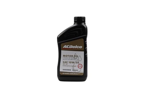 ACDelco Gold 10-9292 (19419416) Synthetic Blend 10W-30 Motor Oil - 1 qt