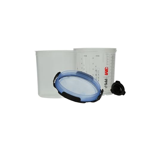3M PPS 2.0 Spray Gun Cup Lids and Liners Kit, 26301, 22 oz, Standard - size: Standard, 125-Micron Filter