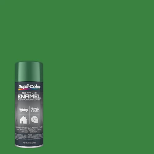 Dupli-Color Multi-Purpose Enamel, Gloss, Leaf Green, 12 oz - color: Leaf Green, size: 1 Count (Pack of 1)