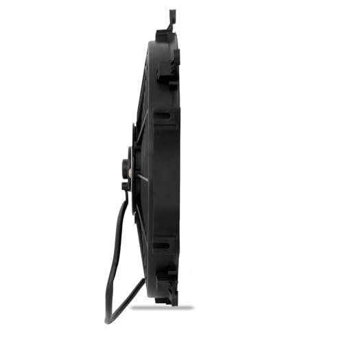 Mishimoto MMFAN-12 Slim Electric Radiator Fan, 12" Universal Fit, 12.25 Volts, Black