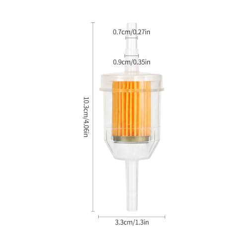 (12-Pack) Inline Fuel Filter for Lawn Mower, Small Engine - color: Non-Magnetic