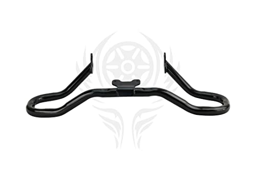 Chopped Engine Guard Crash Bar for Harley Touring 2014-2025 (Gloss Black) - color: Black