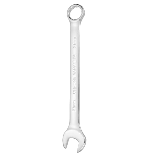 HARFINGTON Combination Wrench 21mm Metric 12-Point Box and Open End - size: 21mm