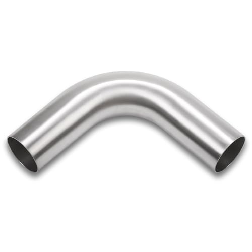 90 Degree Elbow 2.5 Inch 63mm OD Aluminum Intercooler Pipe Piping Air Intake Tube, 1.5D Radius, Brushed Finish - color: 90 Degree - 1PC, size: OD: 2.5" (63mm)