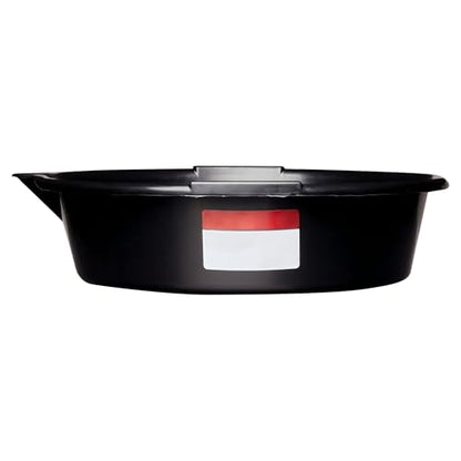 7-Quart Automotive Drain Pan with Built-in Scale and Spout, Leakproof Heavy Duty Oil Catch Pan, Anti-Splash Fluid Collector for Car Oil Change, Garage Motorcycle Repair Tools