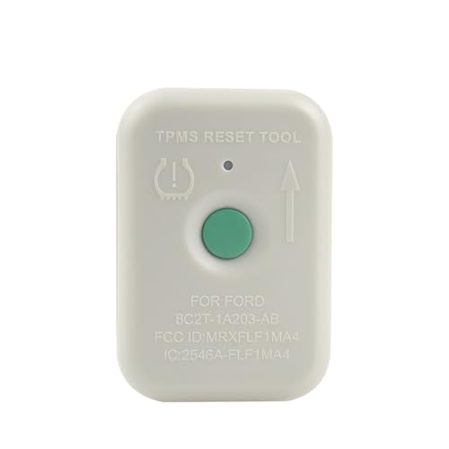 TPMS Tool, Tire Pressure Monitoring Sensor Programming Tool, Tire Pressure Reset Instrument Replacement 8C2T-1A203-AB, Compatible with Ford Lincoln Mercury & Mazda Series (White)