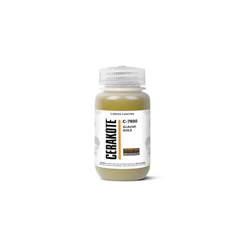 CERAKOTE C-Series Glacier Gold High-Temp Coating, 4 oz, C-7800T - color: C-7800 GLACIER GOLD, size: TESTER (4OZ)